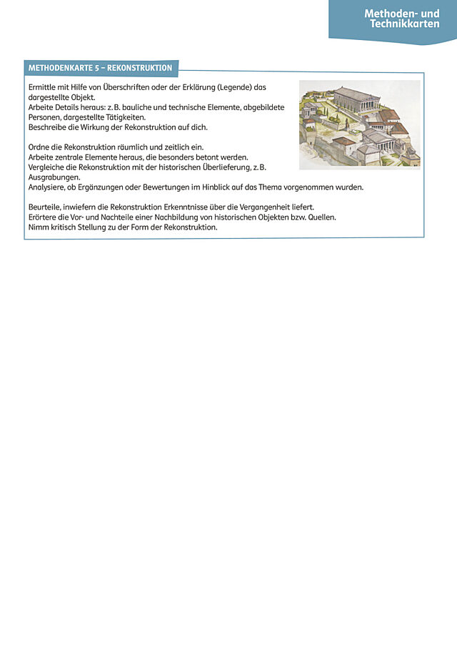 Methodenkarte 5: Rekonstruktion