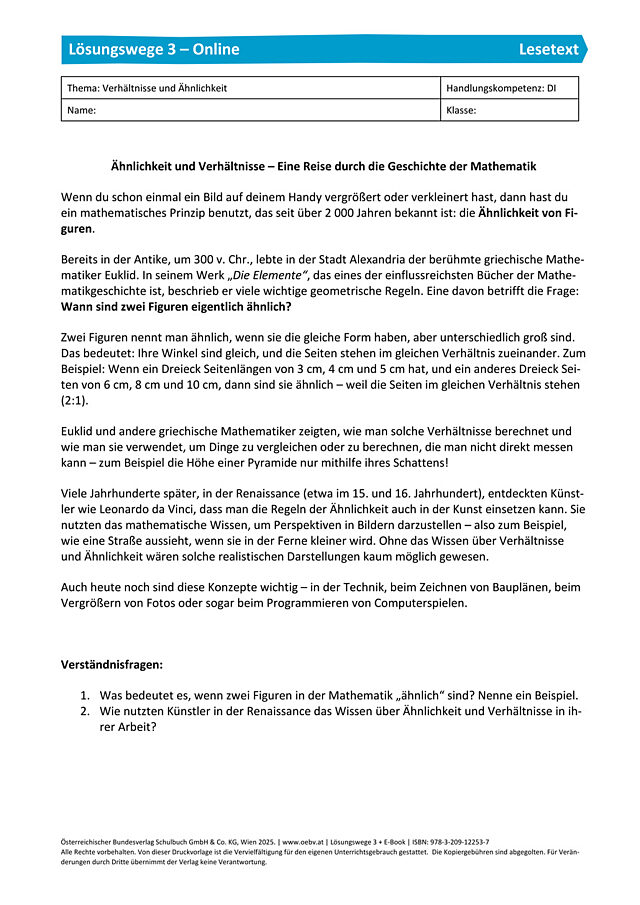 Lesetext - Abschnitt G