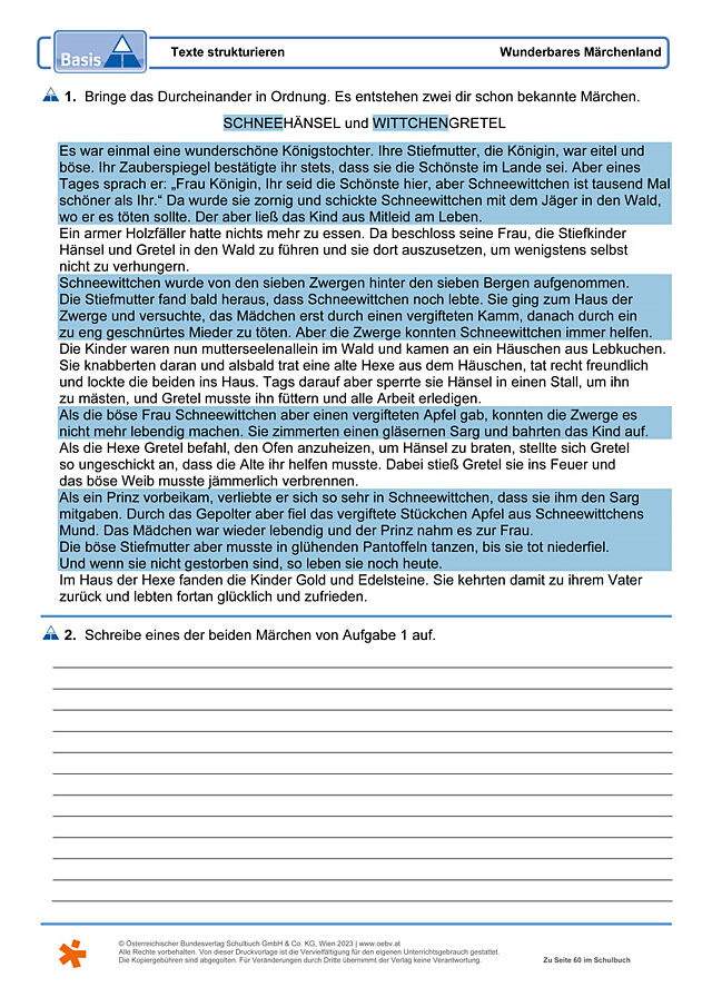 Texte strukturieren