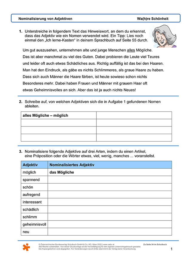 Nominalisierung von Adjektiven