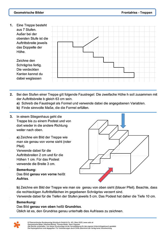 Frontalriss - Treppen