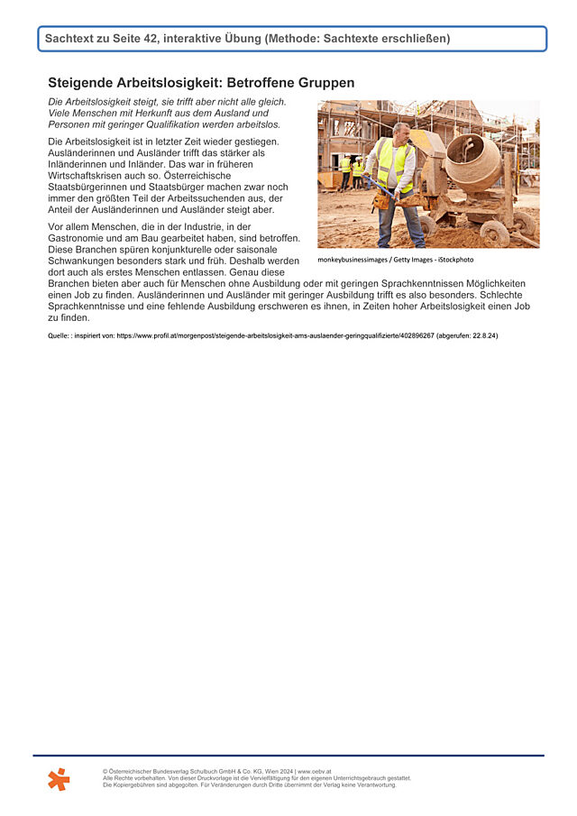 Arbeitslosigkeit