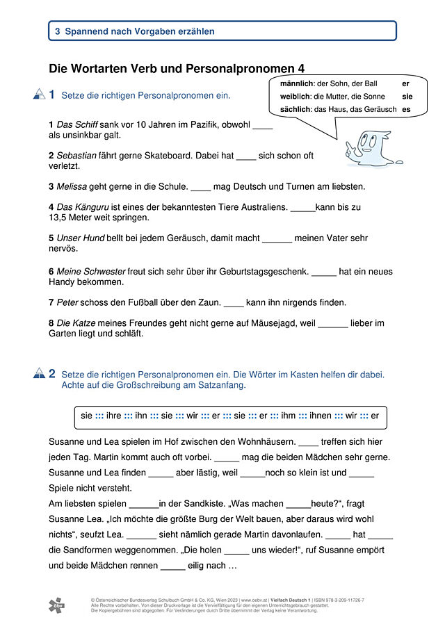 Verben und Pronomen 4