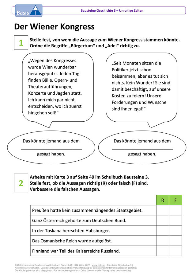Der Wiener Kongress