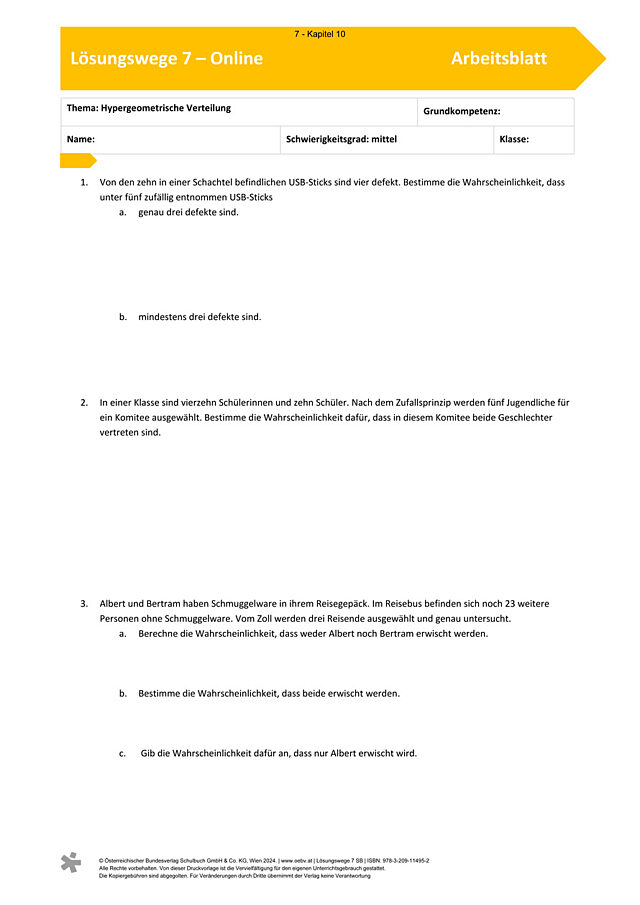 Hypergeometrische Verteilung