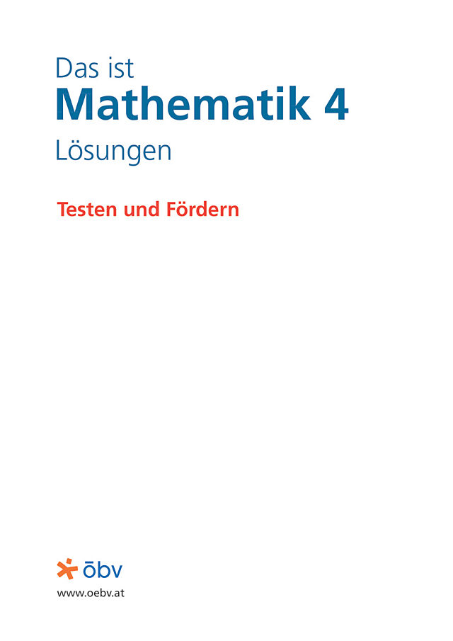 Zusammenstellung der Lösungen