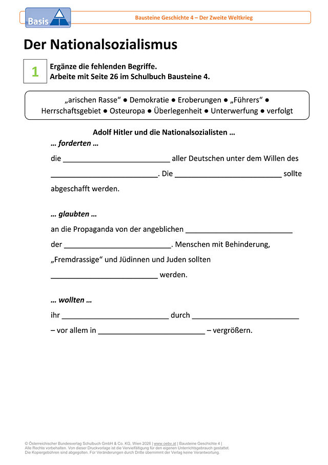 Der Nationalsozialismus
