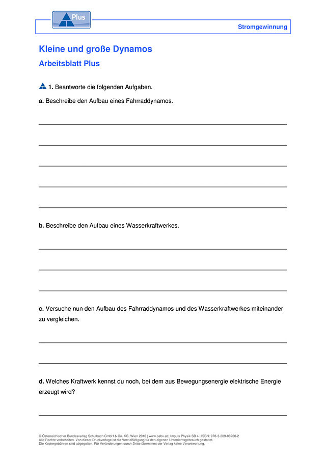 Kleine und große Dynamos