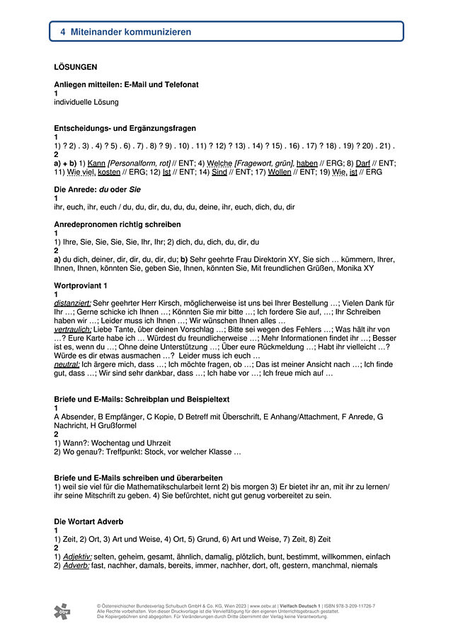 Lösungen Kapitel 4