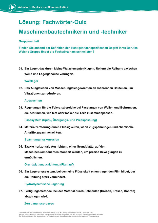 MaschinenbautechnikerIn