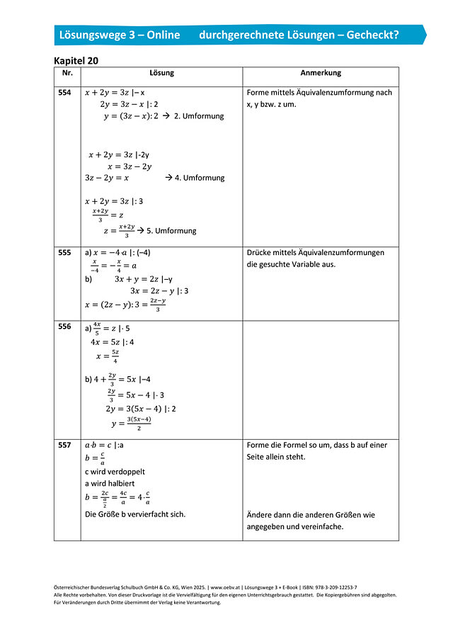 Gecheckt Kapitel 20