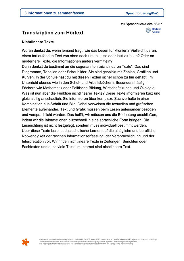 Nichtlineare Texte