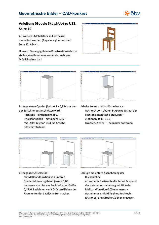 Anleitung (Google SketchUp)
