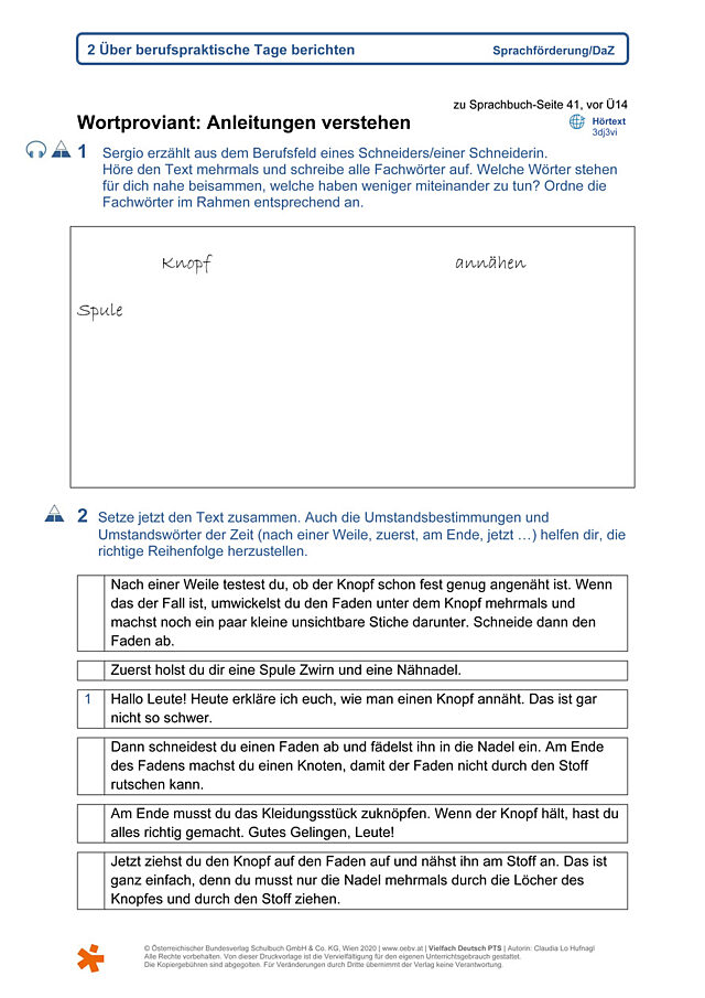 Anleitungen verstehen