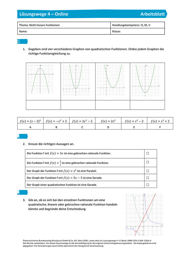 Gecheckt: Nicht lineare Funktionen