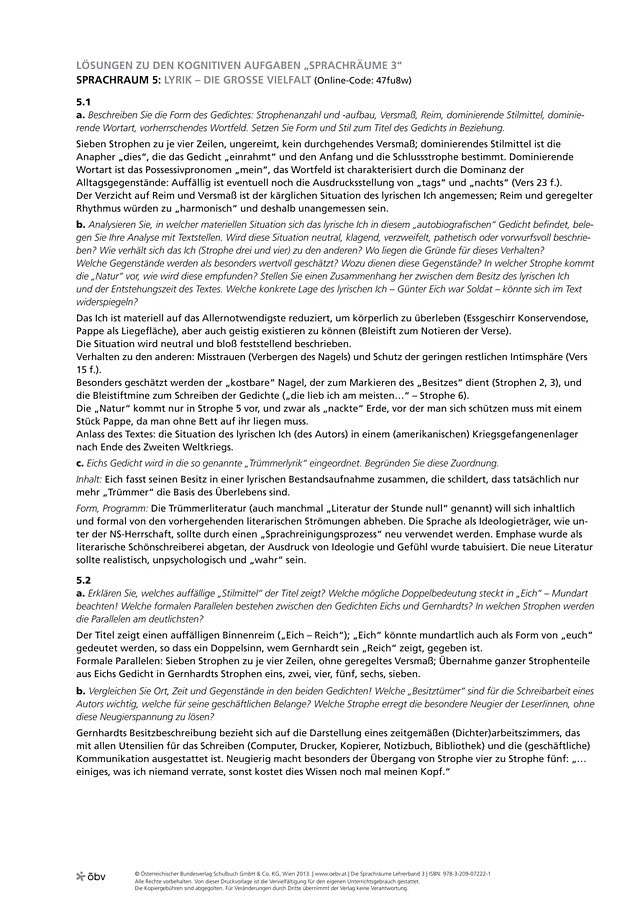 Schwerpunkt Lyrik – Die große Vielfalt