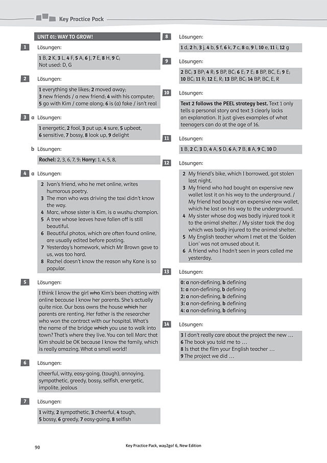 Key Practice Pack 6