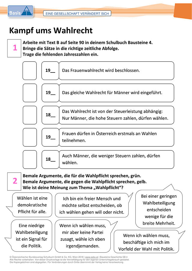 Kampf ums Wahlrecht