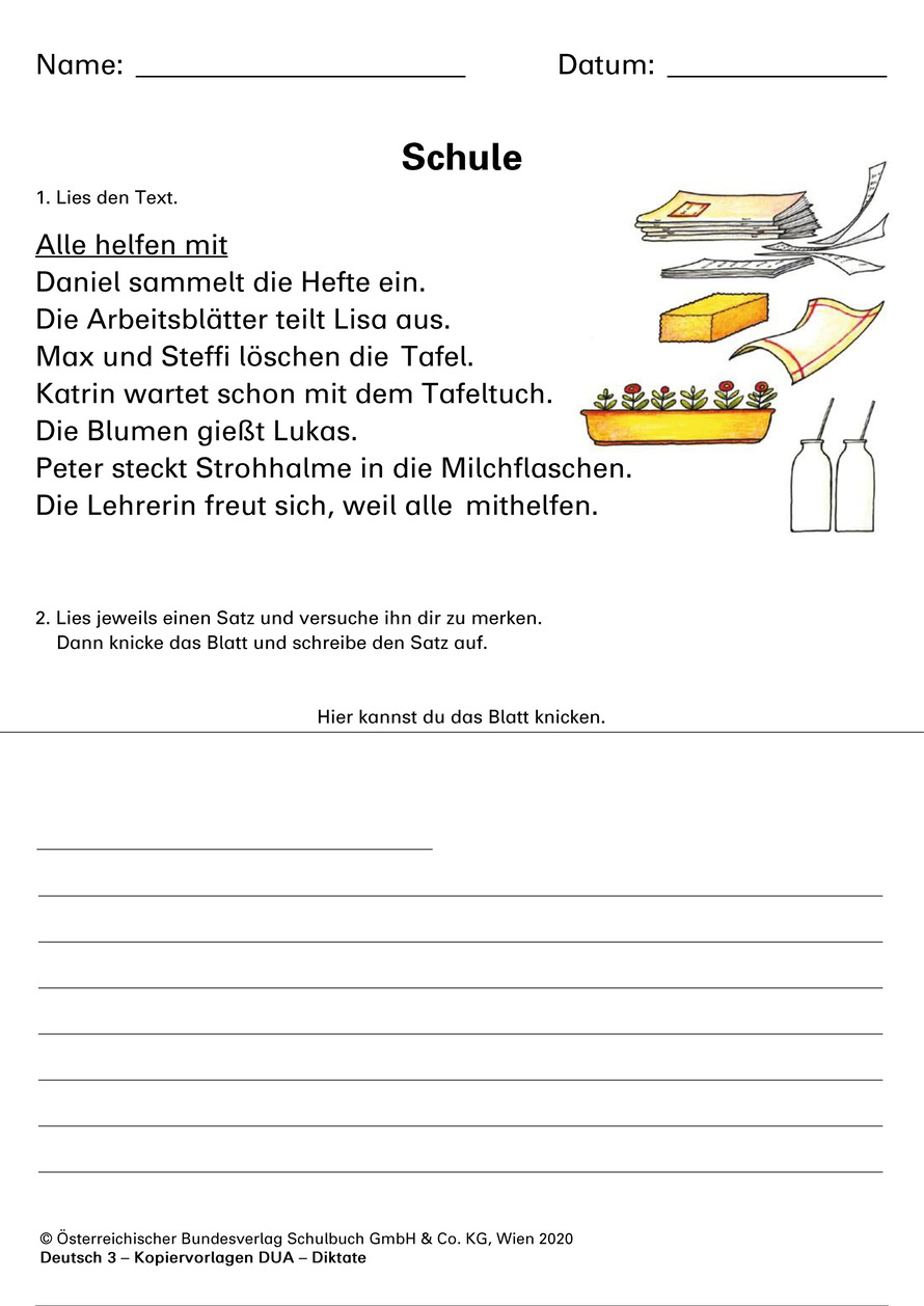 Schule Kopiervorlage | öbv